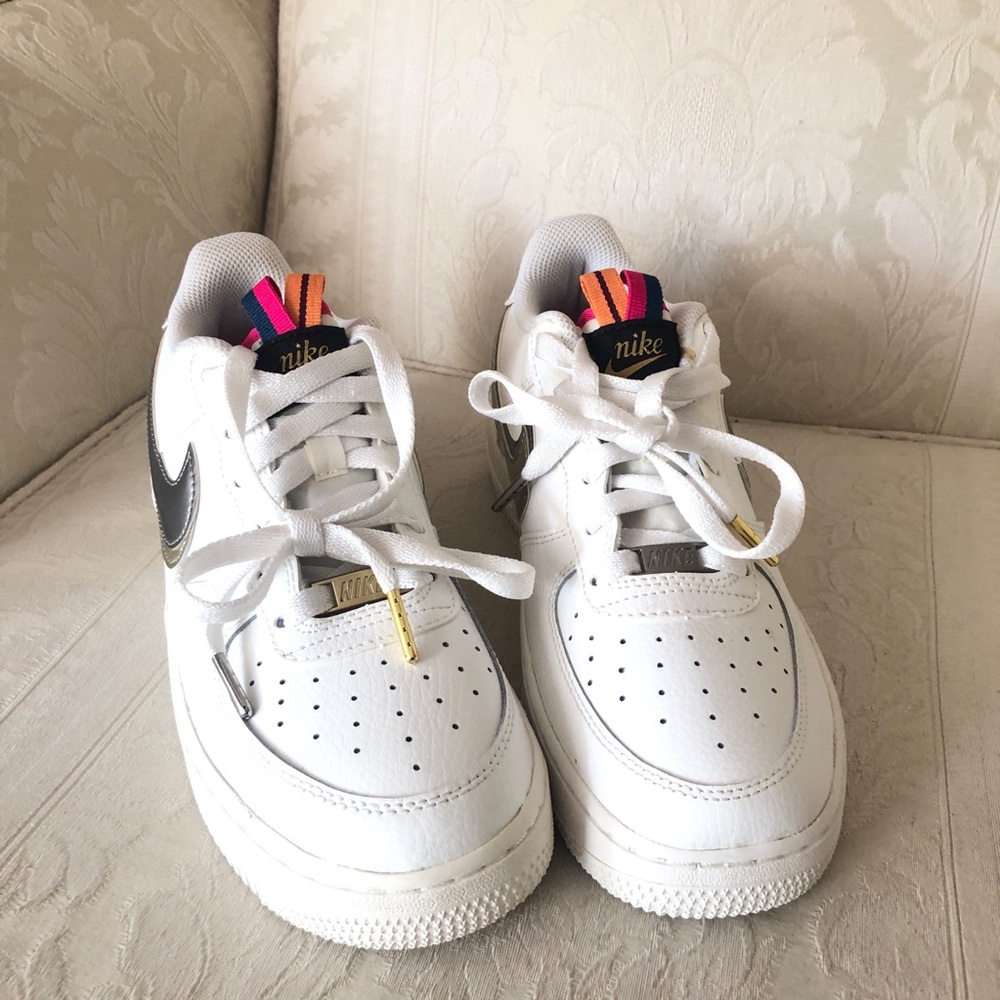 Nike Air Force 1 LV8 low mesh big kid 7y =women size 8-8.5 - Picture 4 of 13